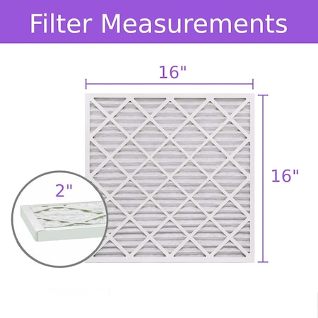 Purolator 16x25x1 Pleated Air Filter, MERV 8, 6 PK 16x25x1x1 DM (6 Pack)